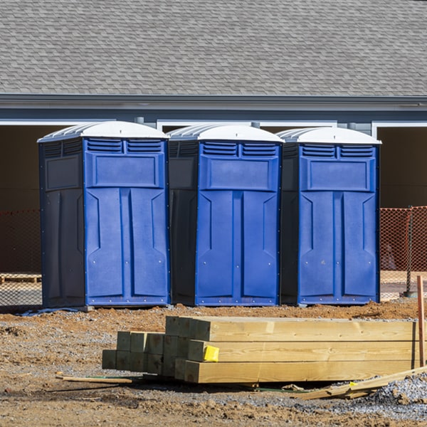 how often are the porta potties cleaned and serviced during a rental period in Foristell MO